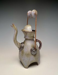 Watering Can - ©Tony Borchardt - Ceramic/Metal - $200