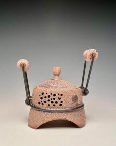 Garlic Keeper - ©Tony Borchardt - Ceramic/Metal - $220