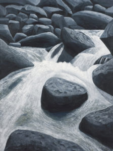 Richland Creek Tumbling Water - ©Garry McMichael - Acrylic - 24 x 16 - $500