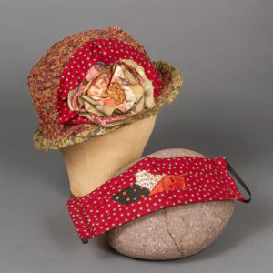 Hand braided hat with coordinating mask - ©Diane Tessman - $105