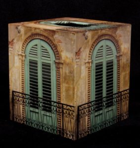 Barb Matchick - Tissue Box- Green Shutters