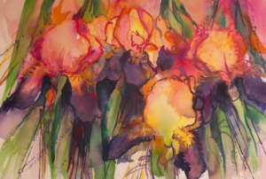 Iris Four - ©Marilynne Bradley - Watercolor -22 x 28 - $450