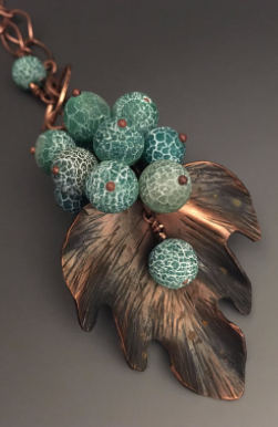 Gems in Bloom Aqua Webbed Agate - ©Allison Norfleet Bruenger - $58