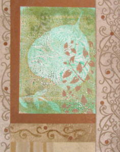 New Leaf - ©MaryJo Clark - Mixed-media Collage - 13” x 15” - $160