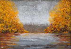 Autumn Fog - ©Garry McMichael - Oil - 12 x 17 - $365