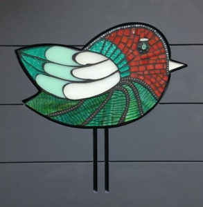 Bird Legs - ©Kathy Rickermann - Mosaic - $225.00