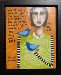 A Song in our Heart - ©Janice Scherer - Acrylic - 12.25 x 10.25 - $230