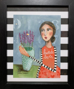 Lavender Lover - ©Janice Scherer - Acrylic - 11.5 x 9.5 - $95