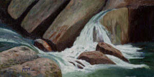 Ozark Spring Creek - ©Garry McMichael - Oil - 6 x 12 $105