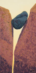 Between a Rock and a Hard Place - ©Garry McMichael - Acrylic - 36 x 18 - $1,200