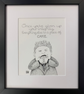 #139 - Given Up Integrity -©Mary Engelbreit - 11.25 x 10 inches - $700