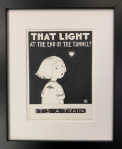 #142 - Light At The End - ©Mary Engelbreit -  12 x 9.75 inches - $700