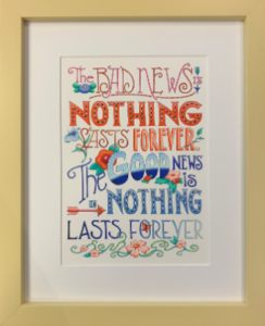 #132 - Bad News - ©Mary Engelbreit - 13.25 x 10.75 - $1,100.00