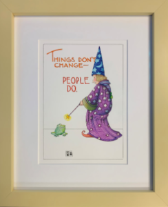 #133 - Frog Turning Wizard - ©Mary Engelbreit - 12.25 x 10.25 - $975.00