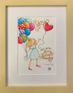 #140 - Nicest Thoughts - ©Mary Engelbreit - 12.25 x 10 - $975.00