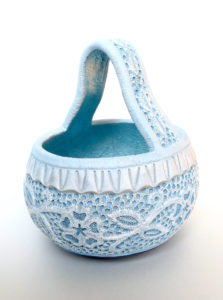 Lacey - ©Pat Berkbigler - Pear Gourd - 8.5”hx7.5”wx7.5”d - $155