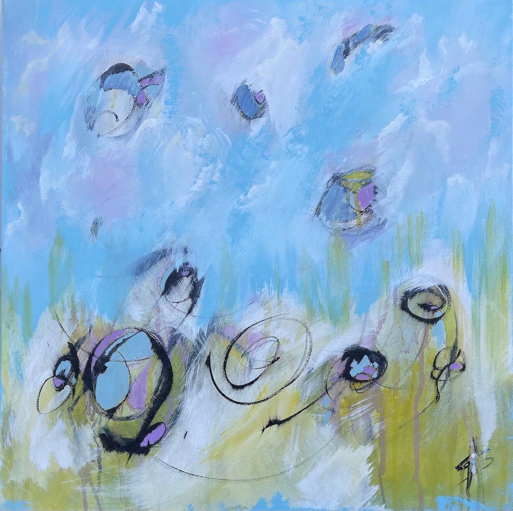 Spring to Spring-©Annette Silkwood-Acrylic-20x20-$350-