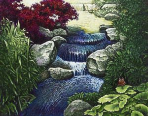 Sunny Brook-©Mike Frank-acrylic on canvas-16 x 20-$550