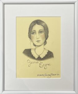 #246 - Jane Eyre - ©Mary Engelbreit - Drawing - 9 x 7.5 in - $875