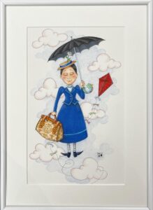 #247 - Mary Poppins - ©Mary Engelbreit - 14.25 x 10 25 in - SOLD