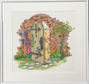 #255 - The Secret Garden - ©Mary Engelbreit - Drawing - 12.75 x 13.25 in - SOLD