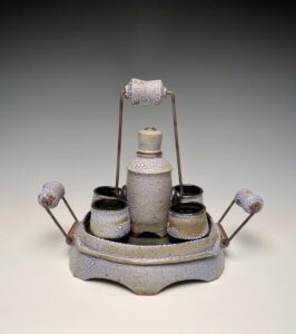 Bourbon Set - ©Tony Borchardt - ceramic and metal - $495