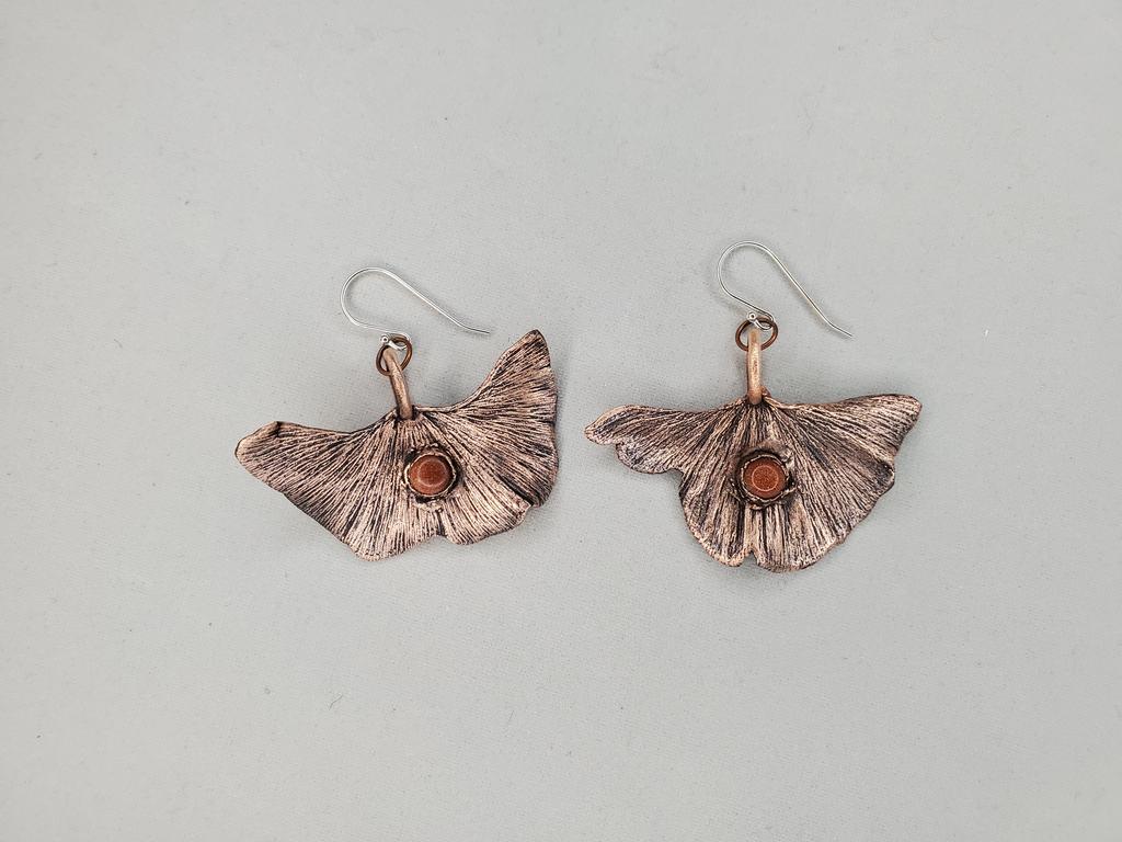 Ginkgo Leaves - Adrienne Williams - electroforming - $65 - 2021