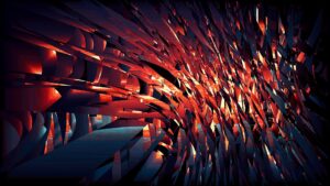 Hyperbolic Partition - ©Matt Bryan - dye sublimated aluminum - 32 x 18 inches - $1200