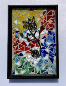 Integrity - @Carrie Wilson - Mosaic and Resin - 13 x 9 - $275