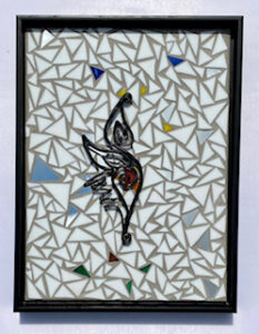 Mindfulness - @Carrie Wilson - Mosaic and Resin - 17 x 13 in -$315