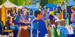 Antique Fair_©Michael Anderson_2022_oil_20x40_$1500