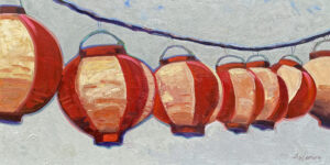 Paper Lanterns_©Michael Anderson_2023_oil_18x36_$1200