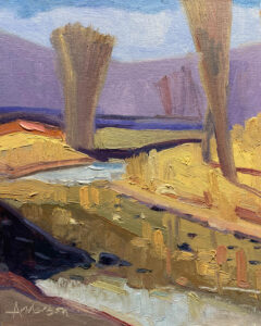 Sketches Keifer Creek_©Michel Anderson_2023_oil_10x8_$175