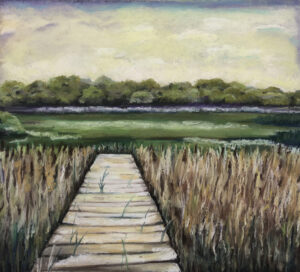 Wetland Refuge - ©MaryJo Clark-Pastel - 18 x 18 inches - $300