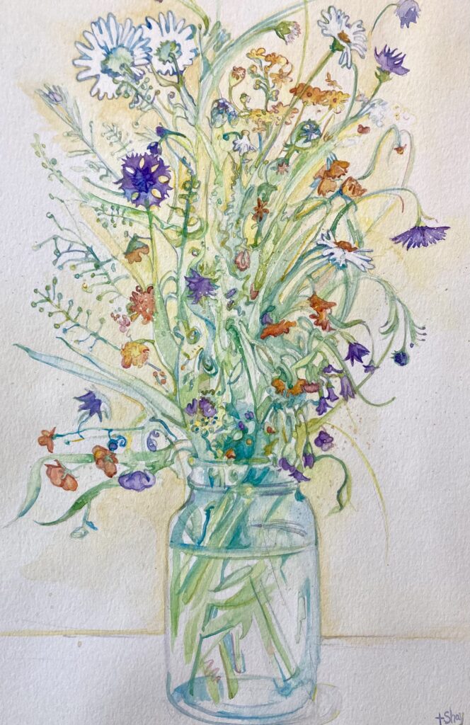 Farm Flowers - ©Terri Shay - Oil