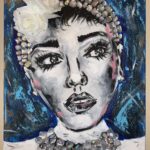 White Flower - ©Angie Pasternak - Acrylic on canvas - 18 x 24 inches - $350