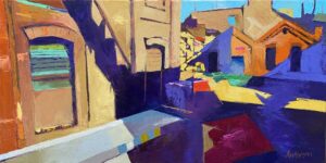 Alley_©Michael Anderson_2022_oil_12x24_450