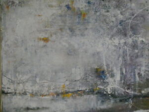 April 10 AM - ©Diane Reising - 24 x 36 - Oil cold wax on canvas - $1200