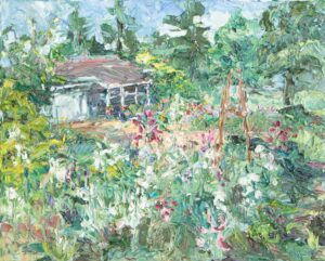 Critti’s Garden - © Jodie Maurer - oil - 24 x 30 inches - $1100