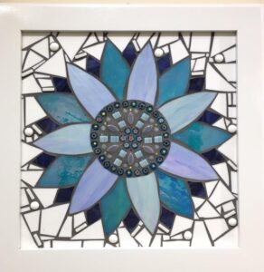 Kaleidoscope -©Kathy Rickermann - Glass Mosaic - 17 x 17 in - $325