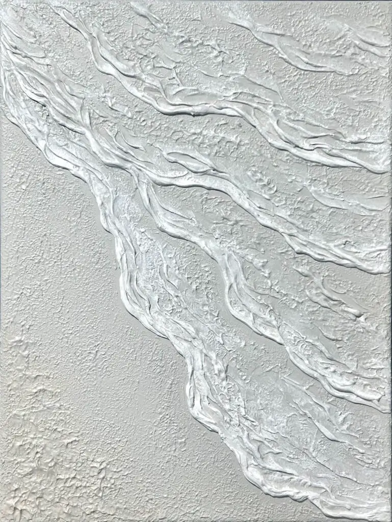 Waves 4 - © Elena Rybak - Mixed Media on Canvas - 24X18 inches - $550.j