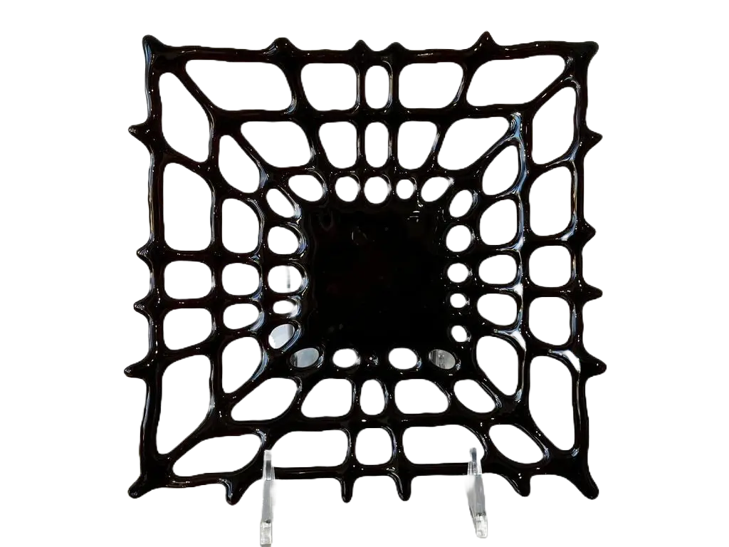 Spider Web - ©Cathy Carney - Fused Glass - $60