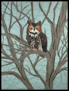 Owl - Fiber - ©Liz Davidson - 18X24 - $750