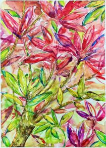 Cordyline-©GenaLoseto-watercolorYUPO-16x20-$495