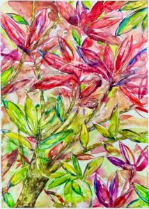Cordyline-©GenaLoseto-watercolorYUPO-16x20-$495