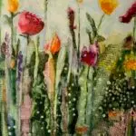 Tethered Butterflies 23 x 19 Watercolor on Yupo $575