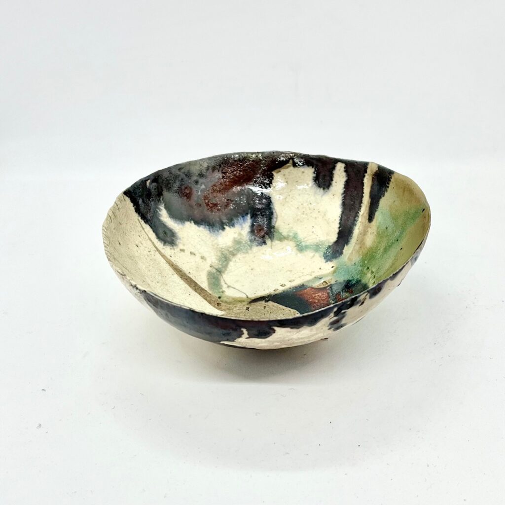 Demeter- ©Nancy Exarhu -raku  ceramic bowl - 6.5 in diameter x 3in height -  $180