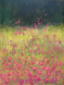 Summer Field - ©︎MichelleSpencer -Pastel - 9x12 - $400.00