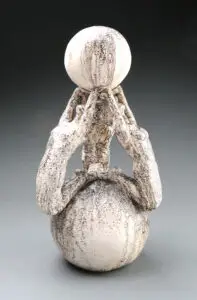 Balanced Strength-©Lisa Hilton-Clay Slip Oxide-12_x6.5_x6.5_-$875