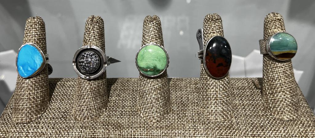 Stone & Sterling Rings - ©Joe Bova Conti - $50-$150